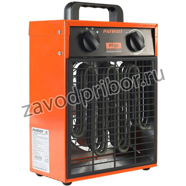 Калорифер PATRIOT PT-Q 5 220В терморегулятор, нерж.ТЭН, шнур с промышленной вилкой