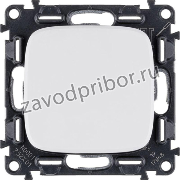 Выключатель 1-кл. СП Valena Allure 10А IP20 250В 10AX с лиц. панелью безвинт. зажимы механизм бел. Leg 752701