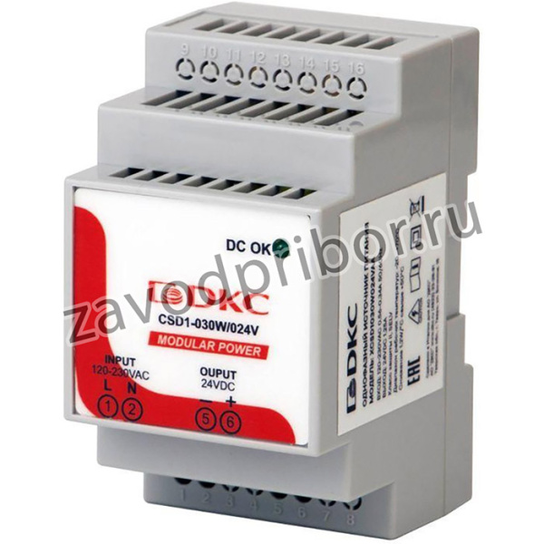 Источник питания MODULAR POWER 1ф 30Вт 1.25А 24В DKC XCSD1030W024VAA