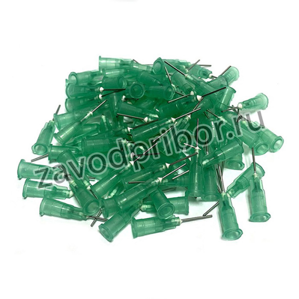 Иглы дозирующие д.0,51 мм 100 шт ( зеленый )