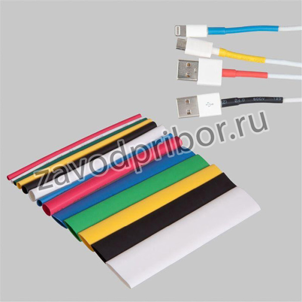 Набор трубок термоусадочных тонкостен. №3 (АССОРТИ) разноцвет. Rexant 29-0103