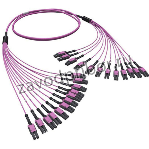Сборка оптическая разветвительная 24ОВ 50/125 OM4 12хLC Duplex Uniboot/12хLC Duplex Uniboo 10м DKC RNFLL24410