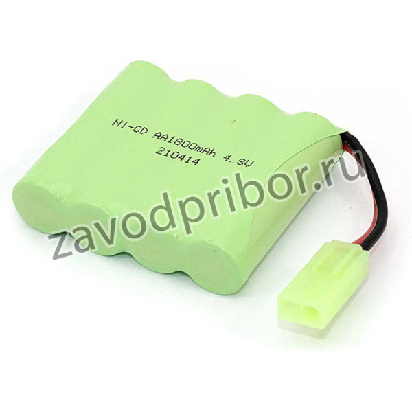 Аккумулятор Ni-Cd 4.8V 1800 mAh AA Flatpack разъем mini Tamiya