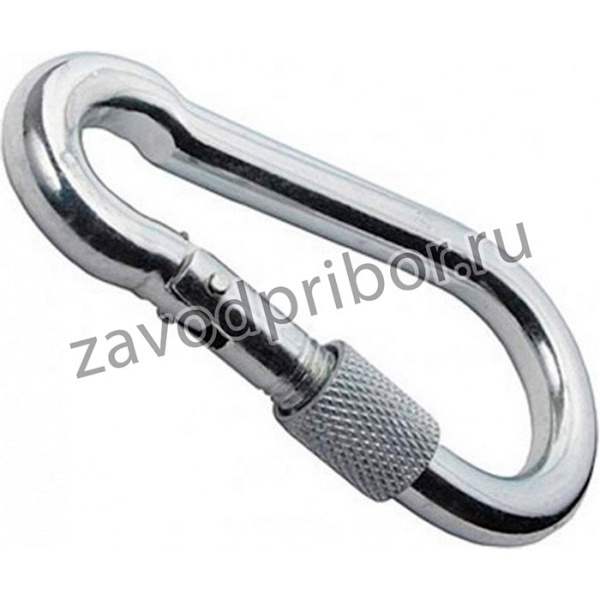 Карабин пожарный с фиксат. DIN 5299 D м12 (1шт) кпф12мф