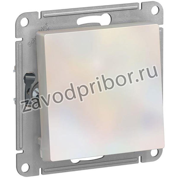 Переключатель проходной 1-кл. СП AtlasDesign 10А IP20 (сх. 6) 10AX механизм жемчуж. SE ATN000461