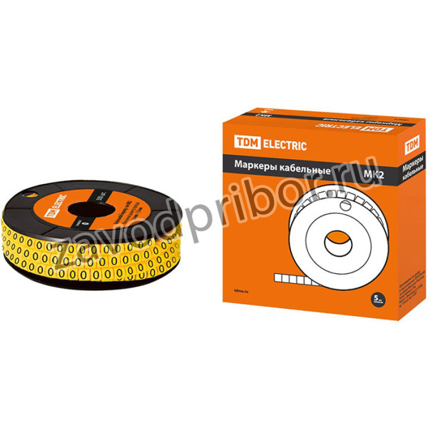 Маркер МК2 - 4мм символ "0" 500шт/ролл TDM