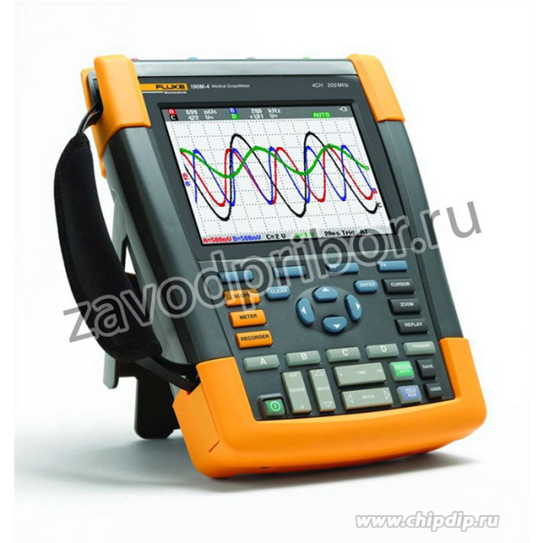 Fluke 190-104/S, Осциллограф, 4 канала х 100МГц c набором SCC-290, цветной дисплей (Госреестр РФ)