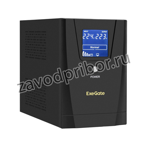 ИБП ExeGate SpecialPro Smart LLB-1500.LCD. AVR.2SH.3C13.USB 1500VA/950W, LCD, AVR, 2*Schuko+3*C13, USB, металлический корпус, Black