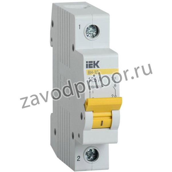 Выключатель нагрузки (мини-рубильник) ВН-32 1Р 125А IEK MNV10-1-125