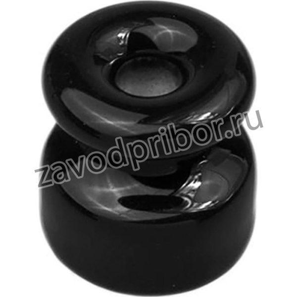 Изолятор для наружного монтажа R, керамика, цвет черный (50 шт/уп) R1-551-03-50