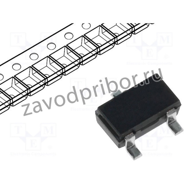 2SJ168, Транзистор: P-MOSFET, полевой, -60В, -0,2А, 200мВт, SC59