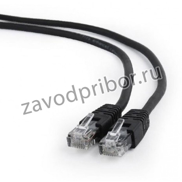 Патч-корд UTP Cablexpert PP6U-0.5M/BK кат.6, 0.5м, чёрный