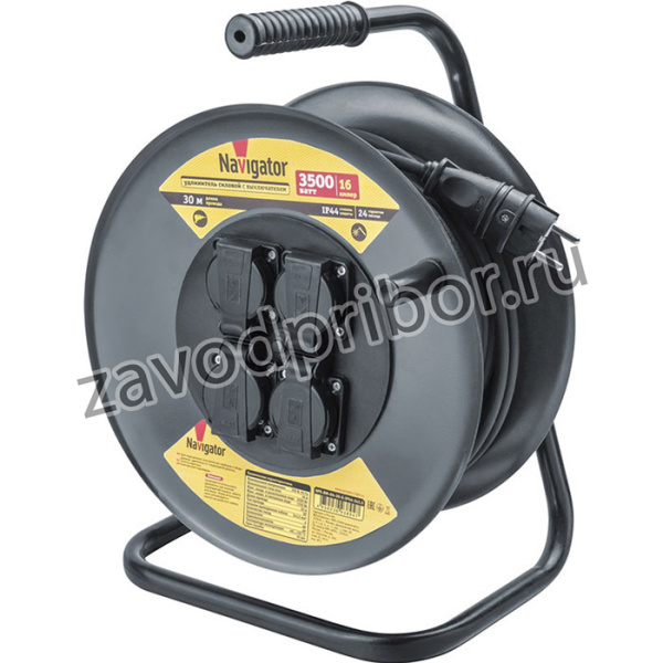 Удлинитель Navigator 93 894 NPE-RM-04-30-E-IP44-3x1.5 катушка 4 гн. c/з КГ 30м