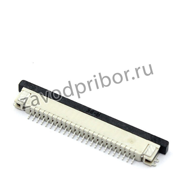Разъем FPC Half Coverage Bottom Contact 0.8K-BX-24PWB 24 pin высота 2мм шаг 0,8мм