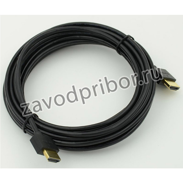 Кабель аудио-видео HDMI (m)/HDMI (m) 5м. позолоч.конт. черный