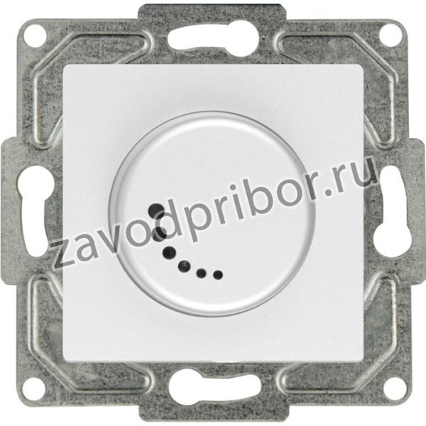 Поворотный диммер Eqona 1000Вт с индикацией белый 16401100-160127