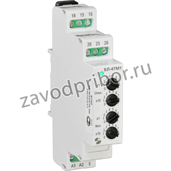 Реле времени ВЛ-47М1 0,1с...99ч, 24...220В 50Гц/пост. A8223-34124745