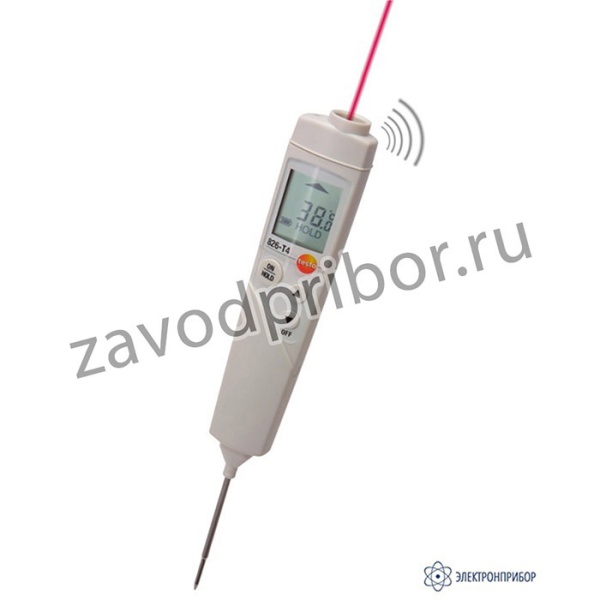 testo 826-T4 — инфракрасный термометр с лазерным целеуказателем и проникающим пищевым зондом