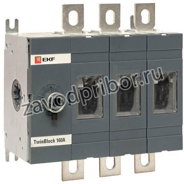 Рубильник 3п 160А без рукоятки управления TwinBlock PROxima EKF tb-s-160-3p