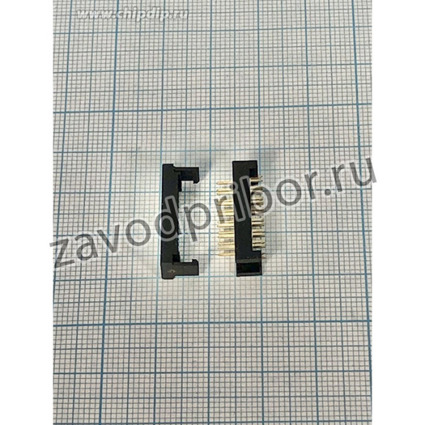 Разъем (IDC) FDC-14 вилка, шаг P2.54x2.54, контакты 14P, на шлейф, FDC-14