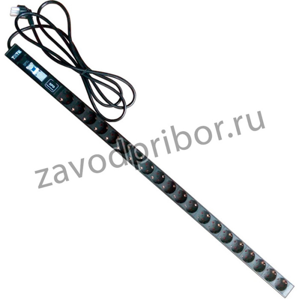 Блок распределения питания Lanmaster TWT-PDV-20GS-GP верт.размещ. 20xSchuko базовые 16A Schuko 3м