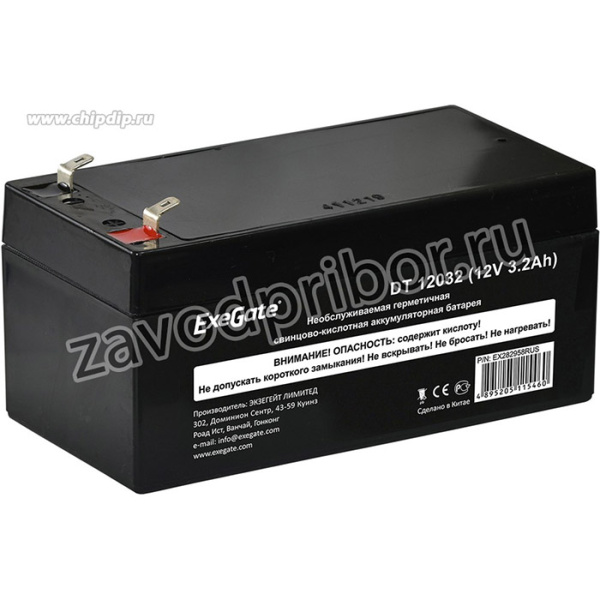 АКБ ExeGate DT 12032 (12V 3.2Ah, клеммы F1)