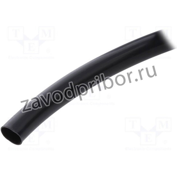 PVC125-8-BK-10, Электроизоляционная трубка, Мат-л: ПВХ, черный, -20-125°C, L: 10м