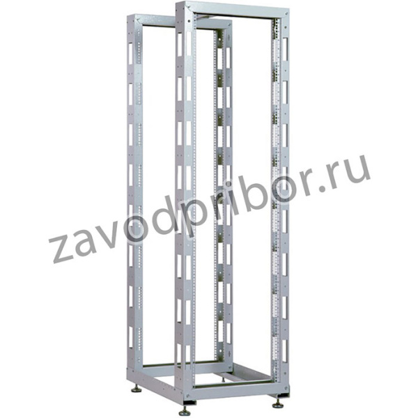 Стойка двухрамная ЦМО СТК-24.2 24U 620ммX800мм направл.под закл.гайки 250кг серый