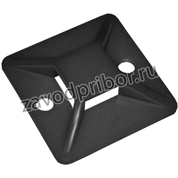 Площадка самокл. 40х40 под хомуты черн. (уп.100шт) IEK UHP31-40-100