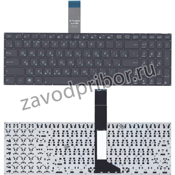 Клавиатура для ноутбука Asus X501A X501U X550 черная плоский Enter