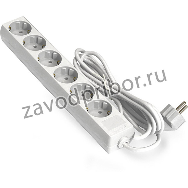 Удлинитель ExeGate ECE-6-5W (6 евророзетки с заземлением, 5м, белый)