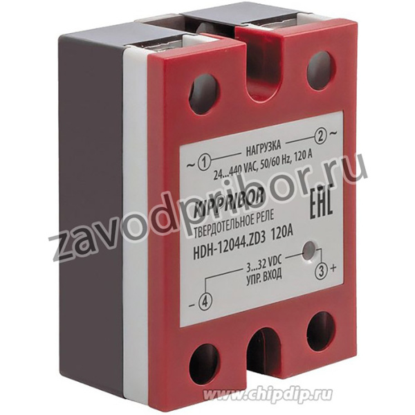 HDH-12044.ZD3 [M02], Твердотельное реле для коммутации мощной нагрузки 120A/480VAC