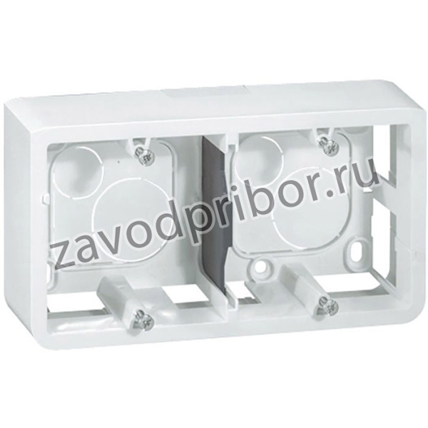 0 802 86, Mosaic White Plastic Back Box, NF, IP20, 3 Gangs