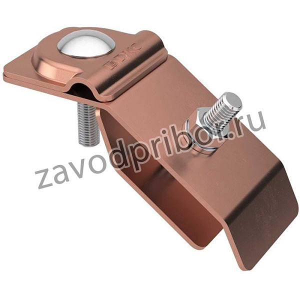 Держатель прутка на водостоке с болтом медь DKC ND2308CU