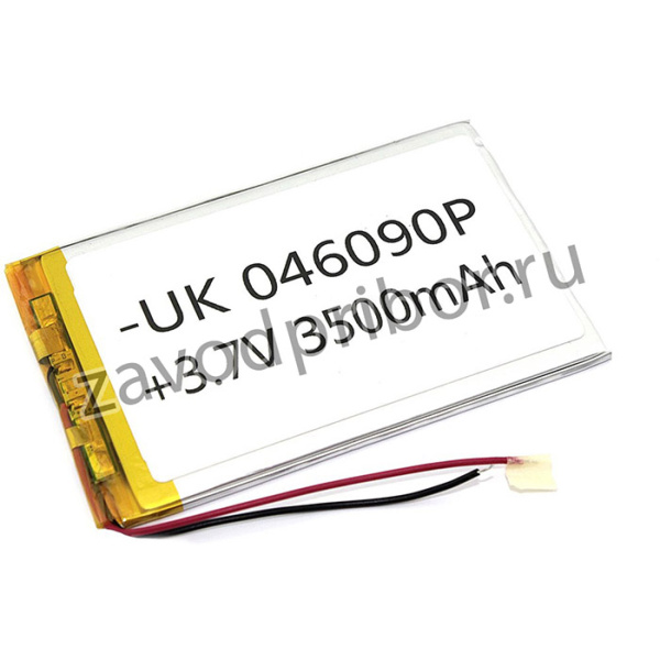 Аккумулятор универсальный 4x60x90 мм 3.8V 3500mAh Li-Pol (2 Pin)