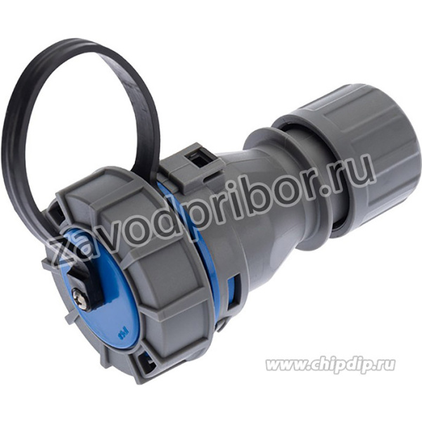 111-121, Розетка кабельная переносная влагозащищенная 16 А, 2Р+РЕ, IP68