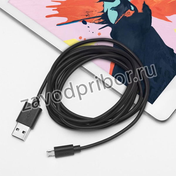 Кабель Deppa USB - microUSB, 2m, черный