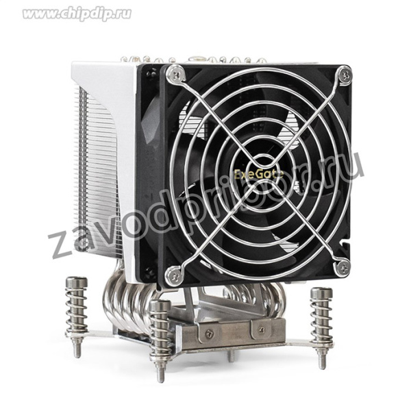 Кулер ExeGate ESNK-P0051AP4. PWM.4U.115x.Cu (Al+Cu, 4U, 5 тепл. трубок, LGA1150/1151/ 1155/1156/1200, TDP 165W, Fan 75mm, PWM, 1900-3800RPM