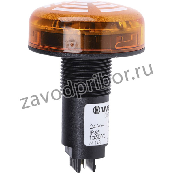 150.300.55, 150 Series Yellow Buzzer Beacon, 24 V dc, IP65, Panel Mount, 80dB at 1 Metre