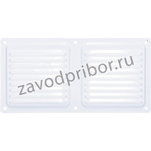 Решётка металлическая с сеткой 100x200ВРС, белая