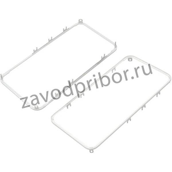 Рамка дисплея и тачскрина для Apple iPhone 4S c клеем белая