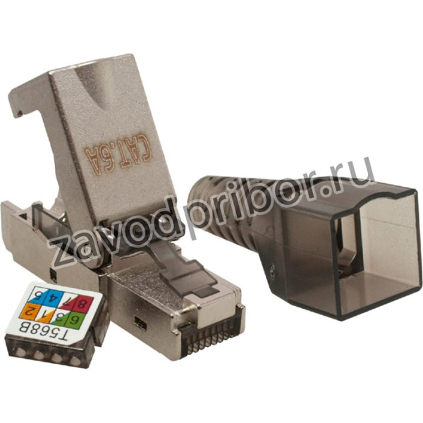 Коннектор 8P8C STP Cat.6A (RJ-45) безынструментальный 10-0240