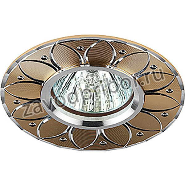 KL42 SL/GD Светильник ЭРА литой "алюминевый " MR16,12V/220V, 50W серебро/золото Б0003848