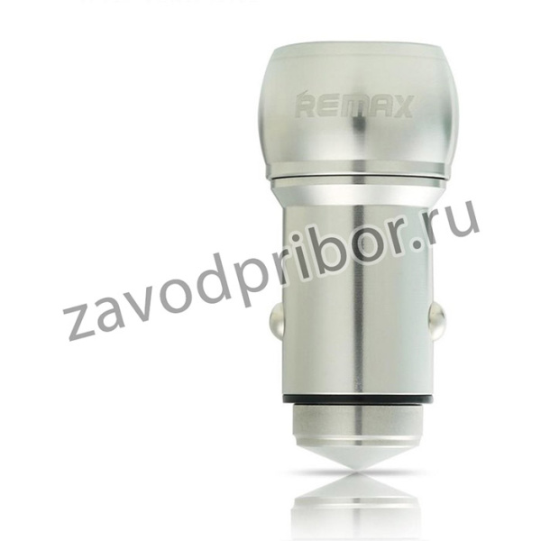 Автомобильная зарядка REMAX Car Charger RCC205 с 2 USB выходами 2,4А серебряная