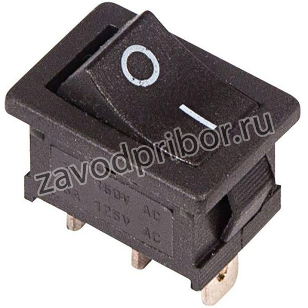 Выключатель клавишный 250В 6А (3с) ON-ON черн. Mini (RWB-202; SC-768) Rexant 36-2130
