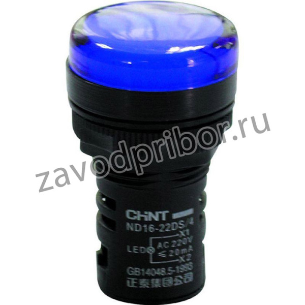 Индикатор ND16-22DS/2 син. AC/DC 24В (R) CHINT 592937