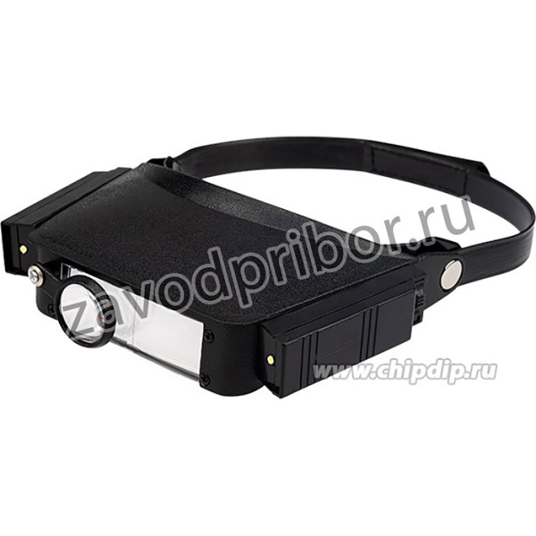 12-0401, Бинокуляр монтажный, увеличение 1,8x/2,3x/3,7x/4,8x, с подсветкой 2LED