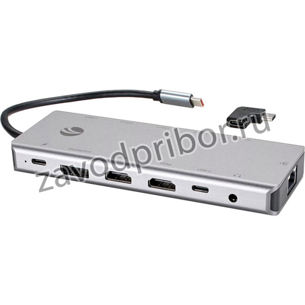 Адаптер iOpen USB 3.1 Type-C M/HDMI+USB 2.0 Type-AF+3 x USB 3.0+RJ45+TF+SD+ DisplayPort+USB Type-C+mini jack 3.5 (CU4706), Адаптер TypeC --