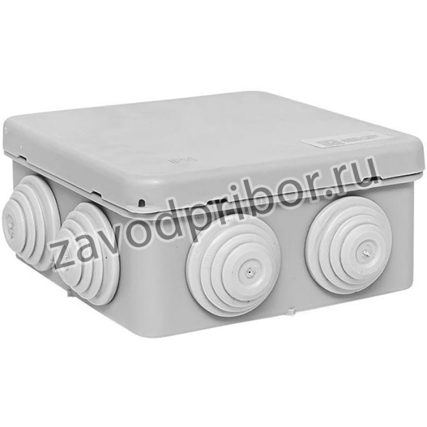 Коробка распаячная КМР-030-031 наружная с крышкой 80х80х50 АБС 7 мембранных вводов IP54 EKF plc-kmr-030-031