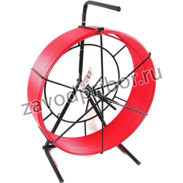 Протяжка для кабеля мини УЗК d=6 мм L=90 м в напольной кассете №3, красный СП-К3-6/90